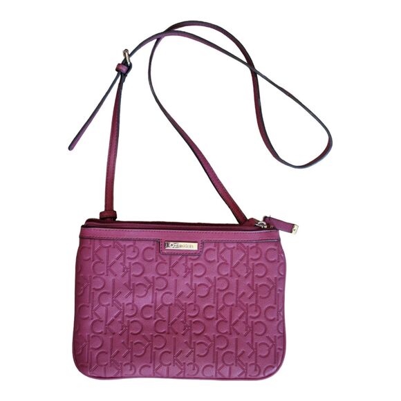Calvin Klein Purple Crossbody Bag Purse Excellent - Picture 1 of 12